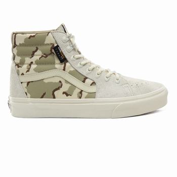 Vans Cordura Sk8-Hi - Miesten Korkeavartiset tennarit - Valkoinen/Camo